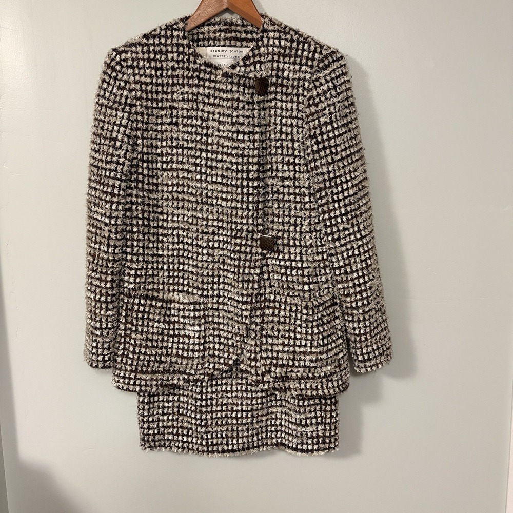 Vintage Stanley Platos Martin Ross Saks Fifth Avenue Size 4 Suit Old Money